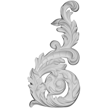 Ekena Millwork 12 3/8"W x 5 1/2"H x 1 3/8"P Jamie Onlay, Left ONL12X05X01JA-L